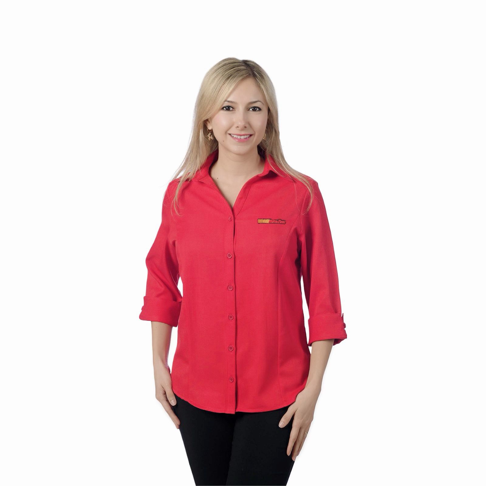 Blusa Dama, Roja, Manga  ¾