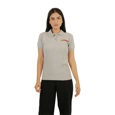 Playera Polo Dama, Gris