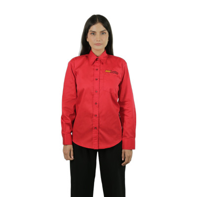 Blusa Dama, Roja, Manga Larga